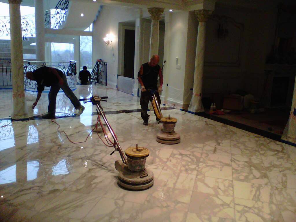 Marble Floor Waxing